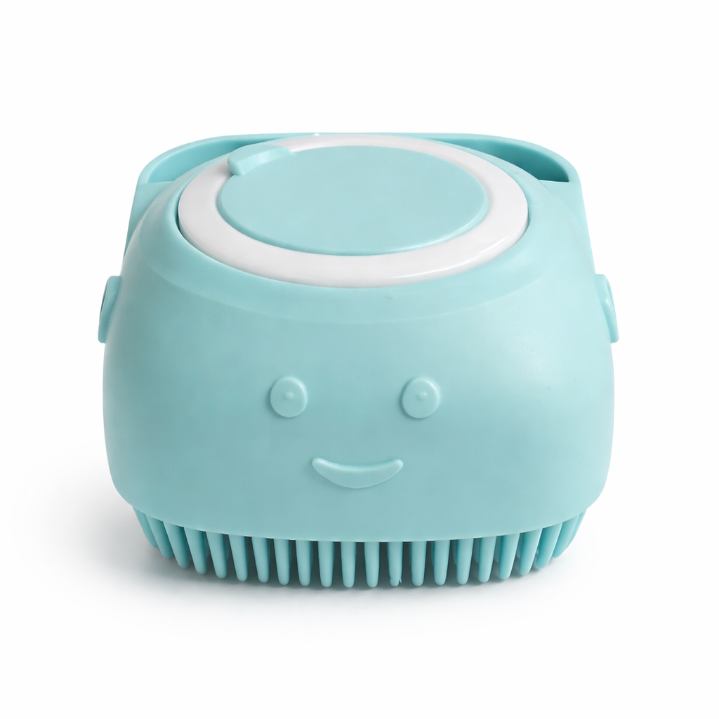 Hundesjampobørste med såpedispenser